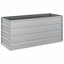 furnicato Hochbeet aus verzinktem Stahl Silber Bild 2