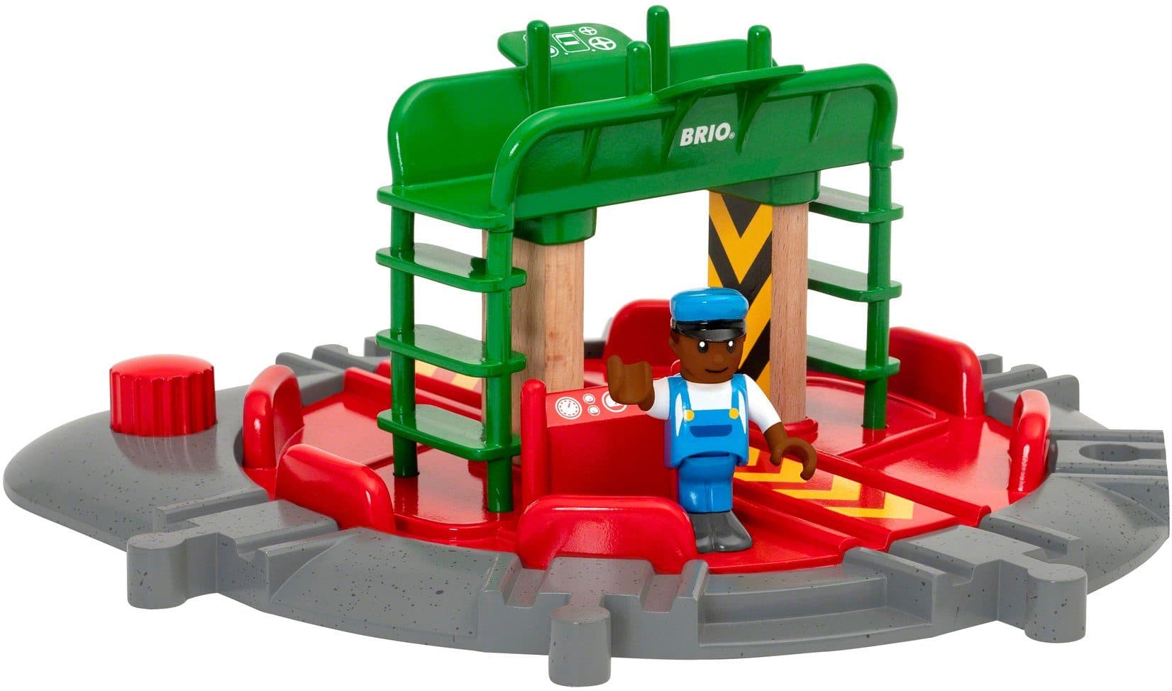 BRIO® Lok-Drehscheibe mit Kontrollbrücke - BRIO WORLD Spielzeugeisenbahn - Bild 2