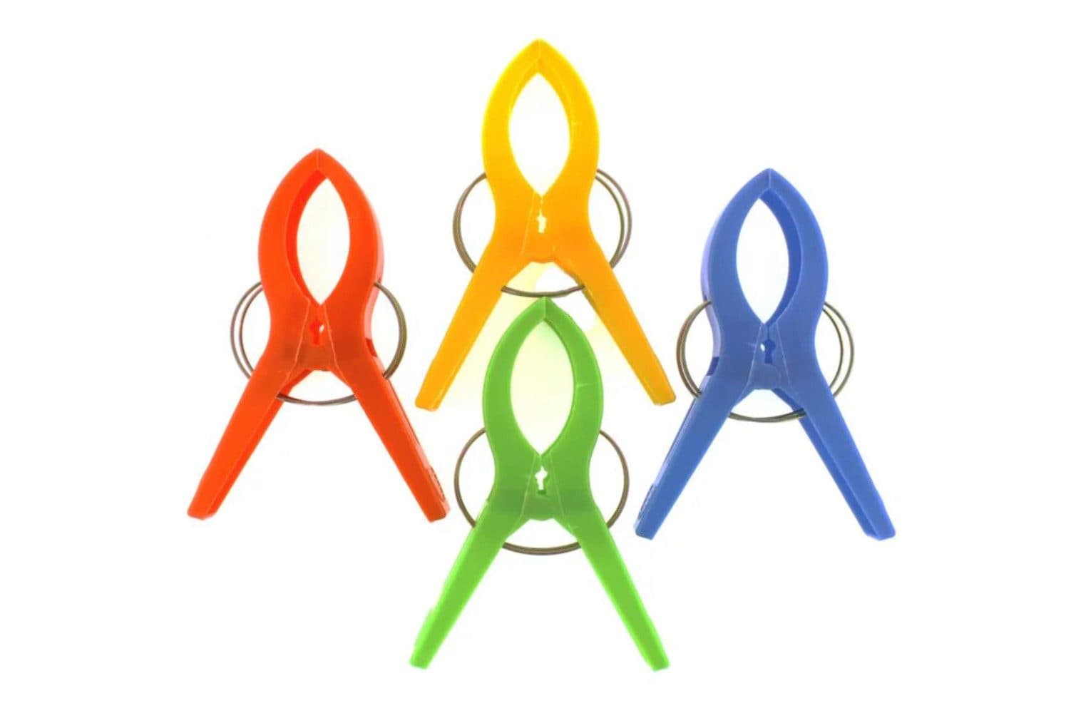 BENSON Handtuchklemme XXL 4er Set Kunststoff