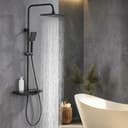 Modernes Duschsystem aus Glas in Schwarz Bild 2