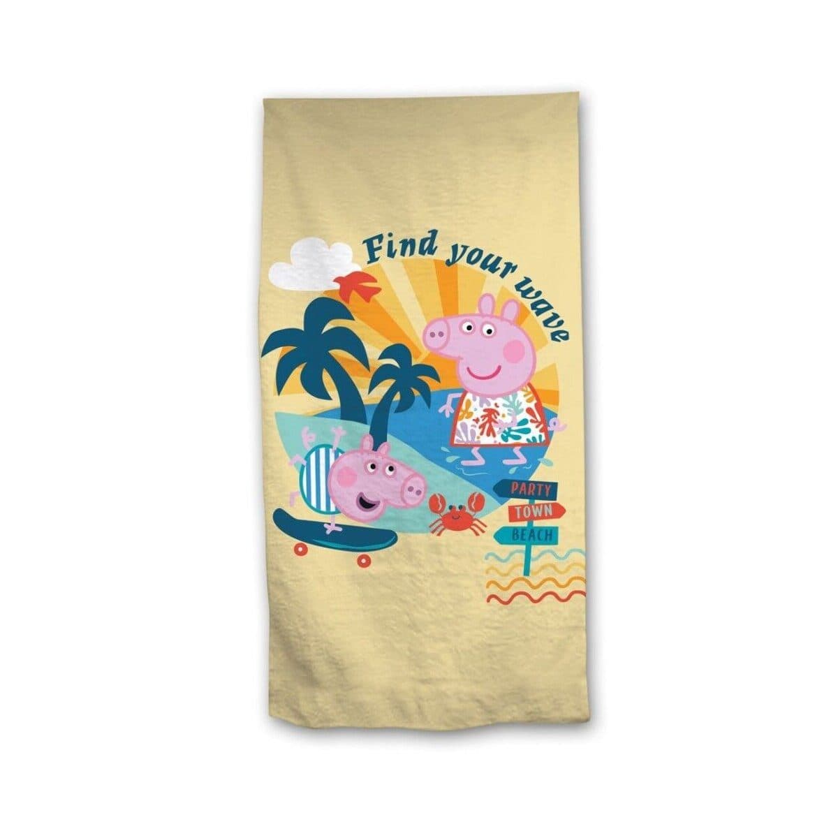 Peppa Pig Strandtuch 70x140 cm Kinder Badetuch Polyester