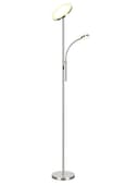 Tomons LED Stehlampe Silber Stufenlos Dimmbar mit Fernbedienung Bild 2