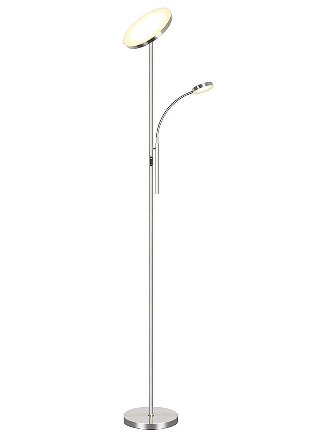 Tomons LED Stehlampe Silber Stufenlos Dimmbar mit Fernbedienung - Bild 2