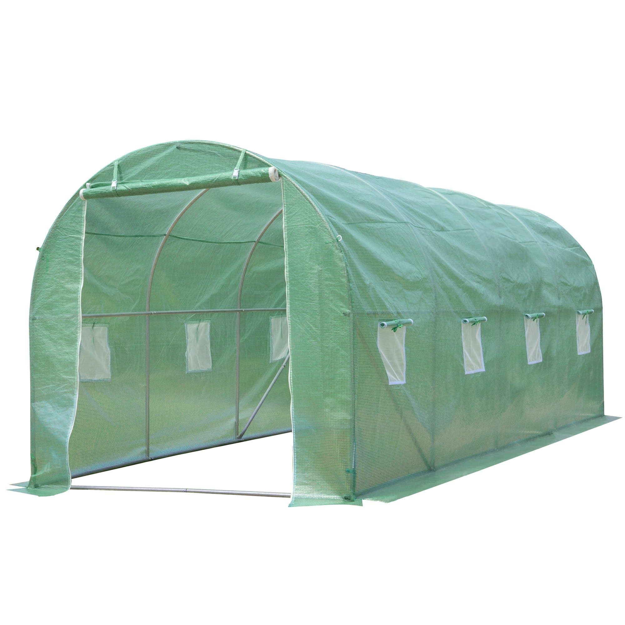 Zelsius Foliengewächshaus 4x2m Grüne PE-Folie - Bild 2