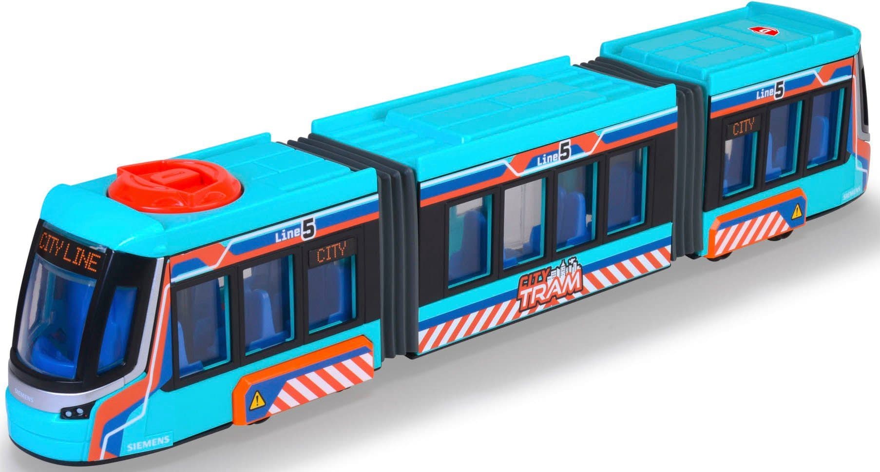 Dickie Toys Siemens City Tram Spielzeug-Straßenbahn Türkis - Bild 2