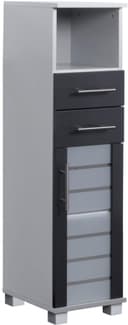 Schildmeyer Midischrank Nikosia Grau Anthrazit mit Glastür Bild 2