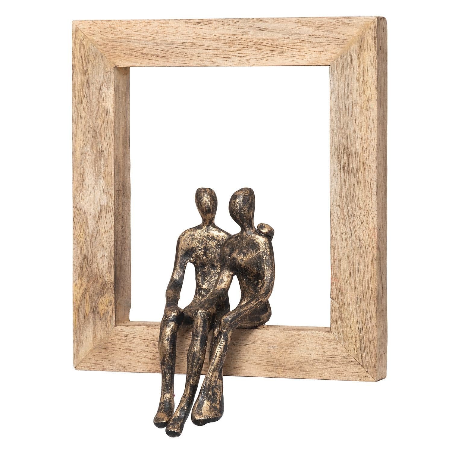 Moritz Skulptur Holz Aluminium Wanddeko Tischdeko Fensterdeko - Bild 2