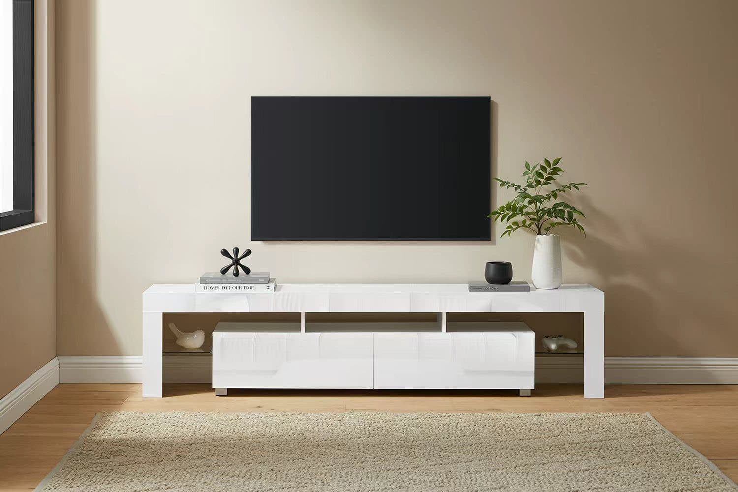 TV-Board INOSIGN Cassy Weiß Hochglanzfronten - Bild 2