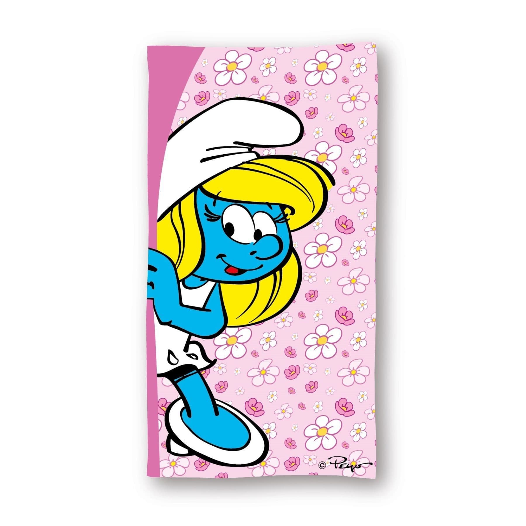The Smurfs Strandtuch Mikrofaser Badetuch 70 × 140 cm