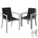 GUNJI Gartenstuhl-Set Stapelbar Aluminium Ausziehbarer Tisch Bild 2