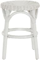 Krines Home Badhocker aus natürlichem Rattan Rattanhocker Beistell-Hocker Rund Ø 34cm, Schemel Badhocker Bild 2