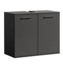mokebo Waschbeckenunterschrank Der Waschbär Anthrazit Schwarz Bild 2