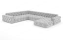 Sofa Dreams Menorca U-Form Samt Sofa Grau Modern Bild 2