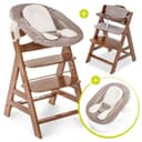 Hauck Hochstuhl Alpha Plus Walnut Newborn Set 4-in-1 Bild 2