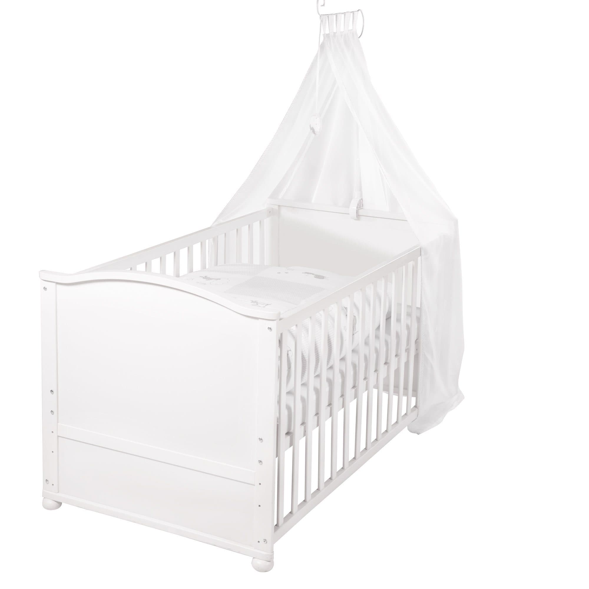 roba® Babybett Fox & Bunny Komplettset Weiß Beige - Bild 2