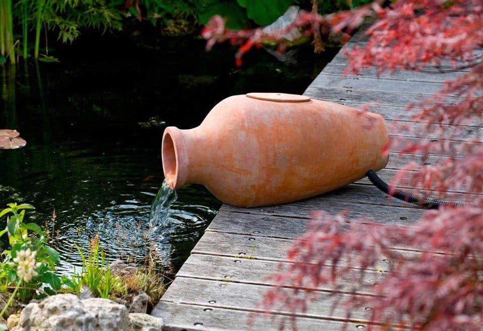 Ubbink Gartenbrunnen Amphora Terrakotta Natur - Bild 2