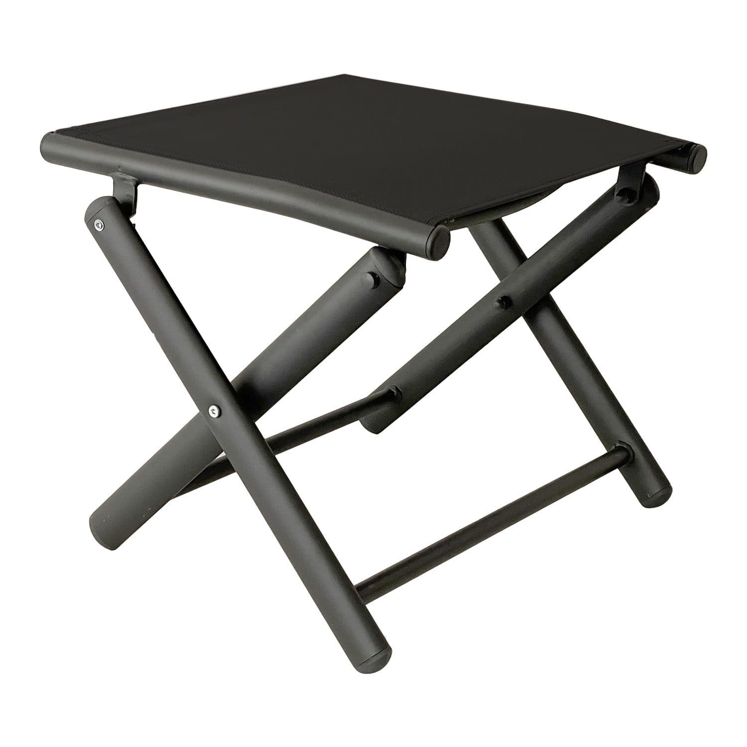 INDA-Exclusiv Garten Klapphocker Metall Anthrazit Schwarz