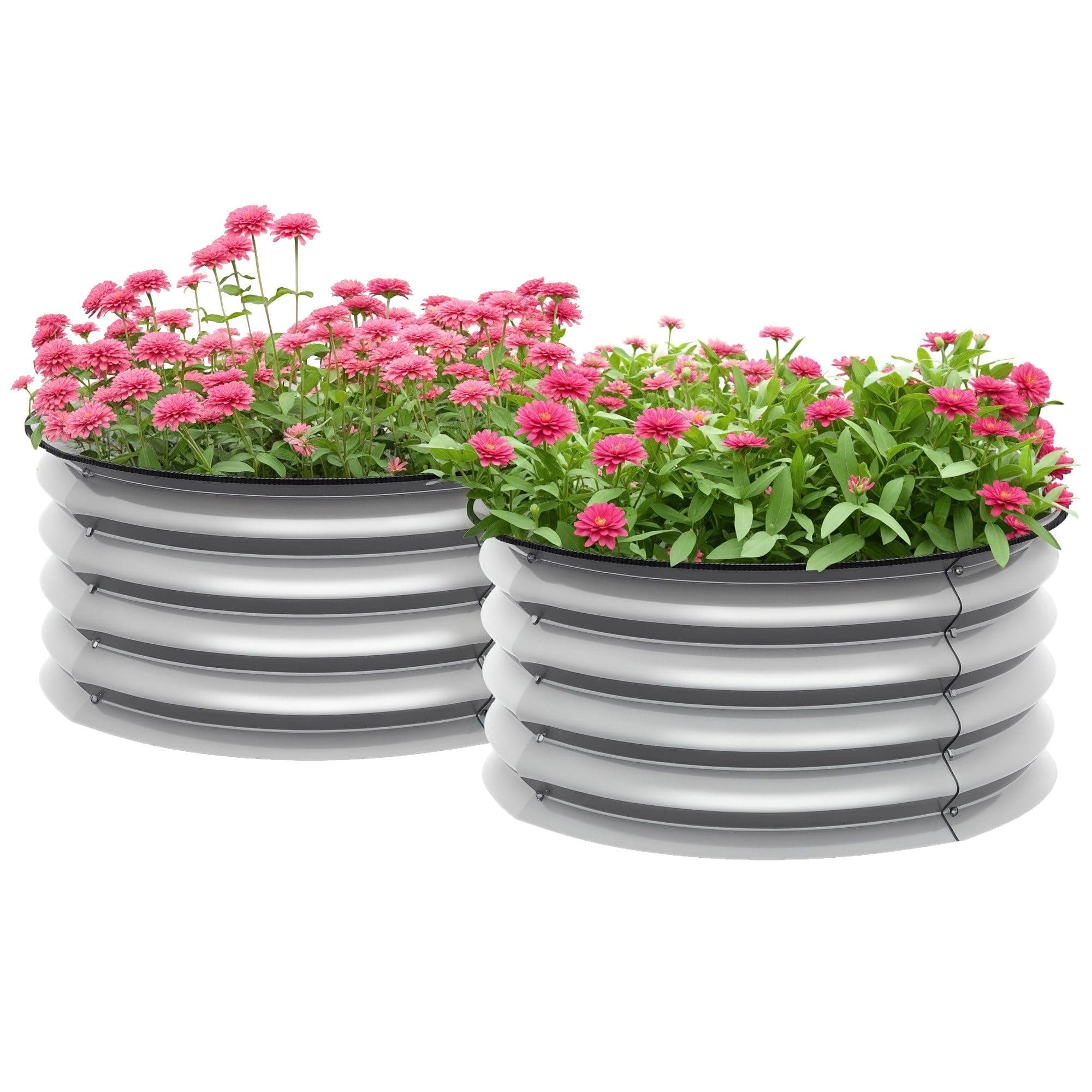 MC Star Hochbeet 2er-Set Silber Modulares Pflanzenbeet - Bild 2