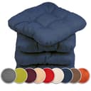sunnypillow Stuhlkissen 40x40 cm 4er Set Blau Bild 2