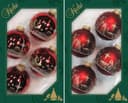 Krebs Glas Lauscha Weihnachtsbaumkugel Heilige Nacht Rot Christbaumschmuck 8 St Bild 2