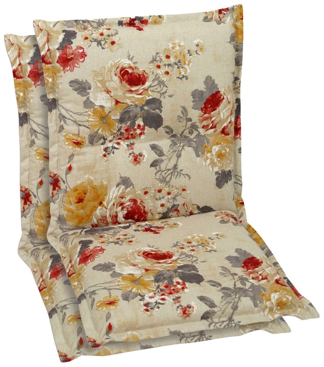 GO-DE Sesselauflage Beige 2-tlg. Baumwolle Polyester - Bild 2