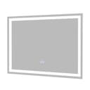COSTWAY Badspiegel LED-Spiegel Silber mit Anti-Beschlag Bild 2