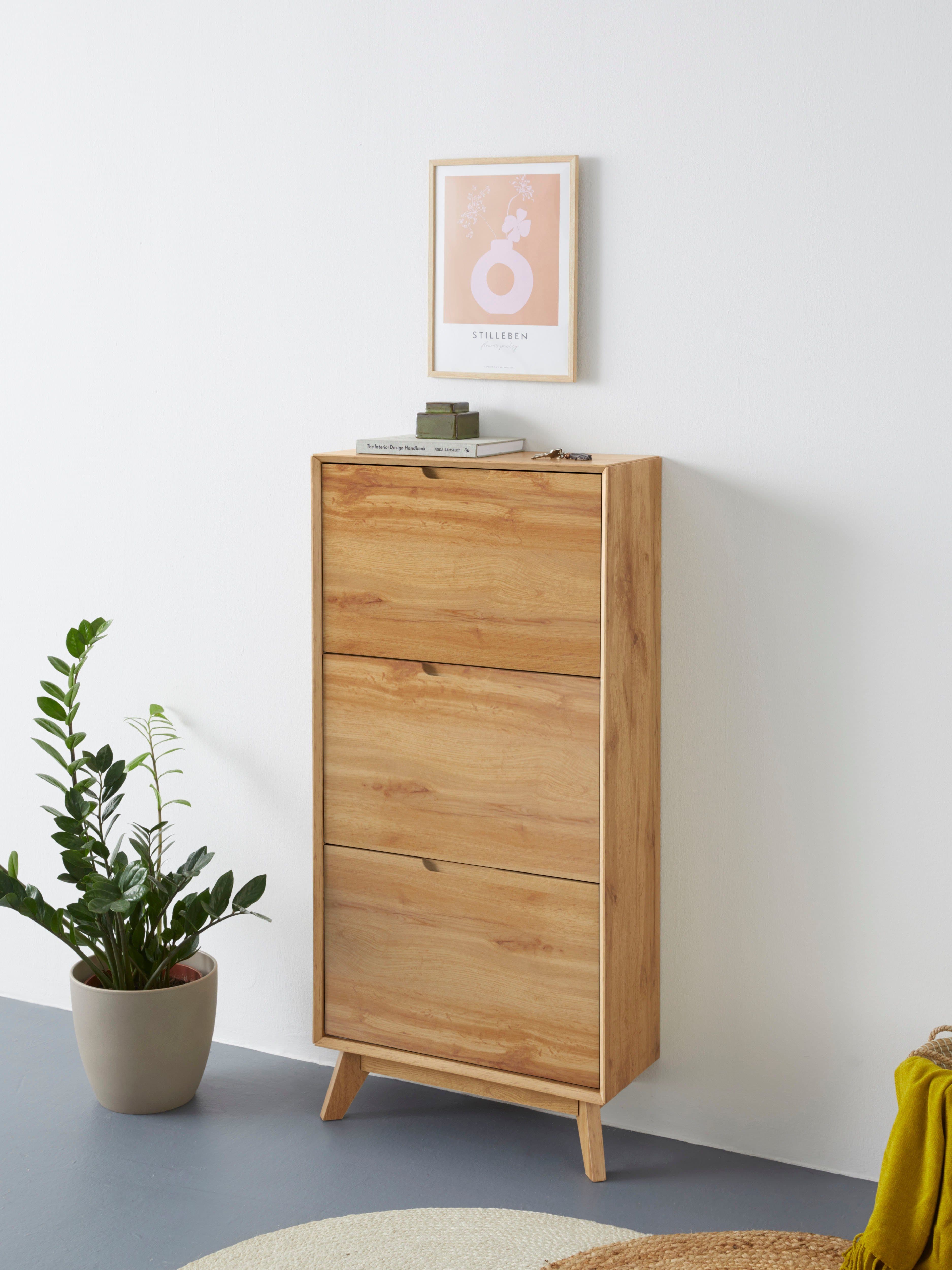 OTTO home Schuhschrank Pandrup 3 Klappen Wotan Eiche - Bild 2
