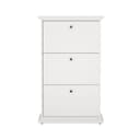 ebuy24 Schuhschrank Venedig 3 Falttüren Weiß Bild 2