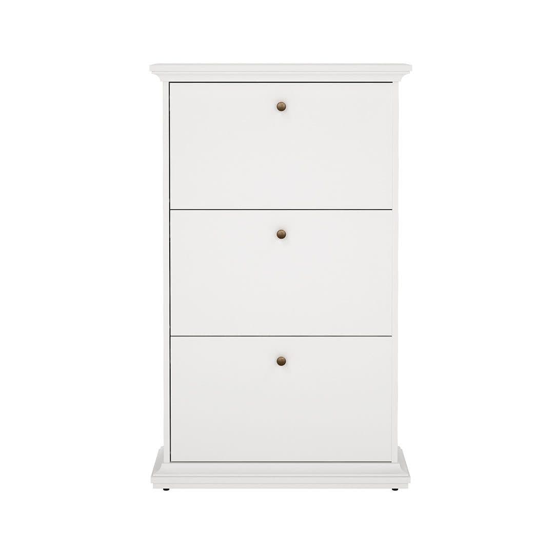 ebuy24 Schuhschrank Venedig 3 Falttüren Weiß - Bild 2