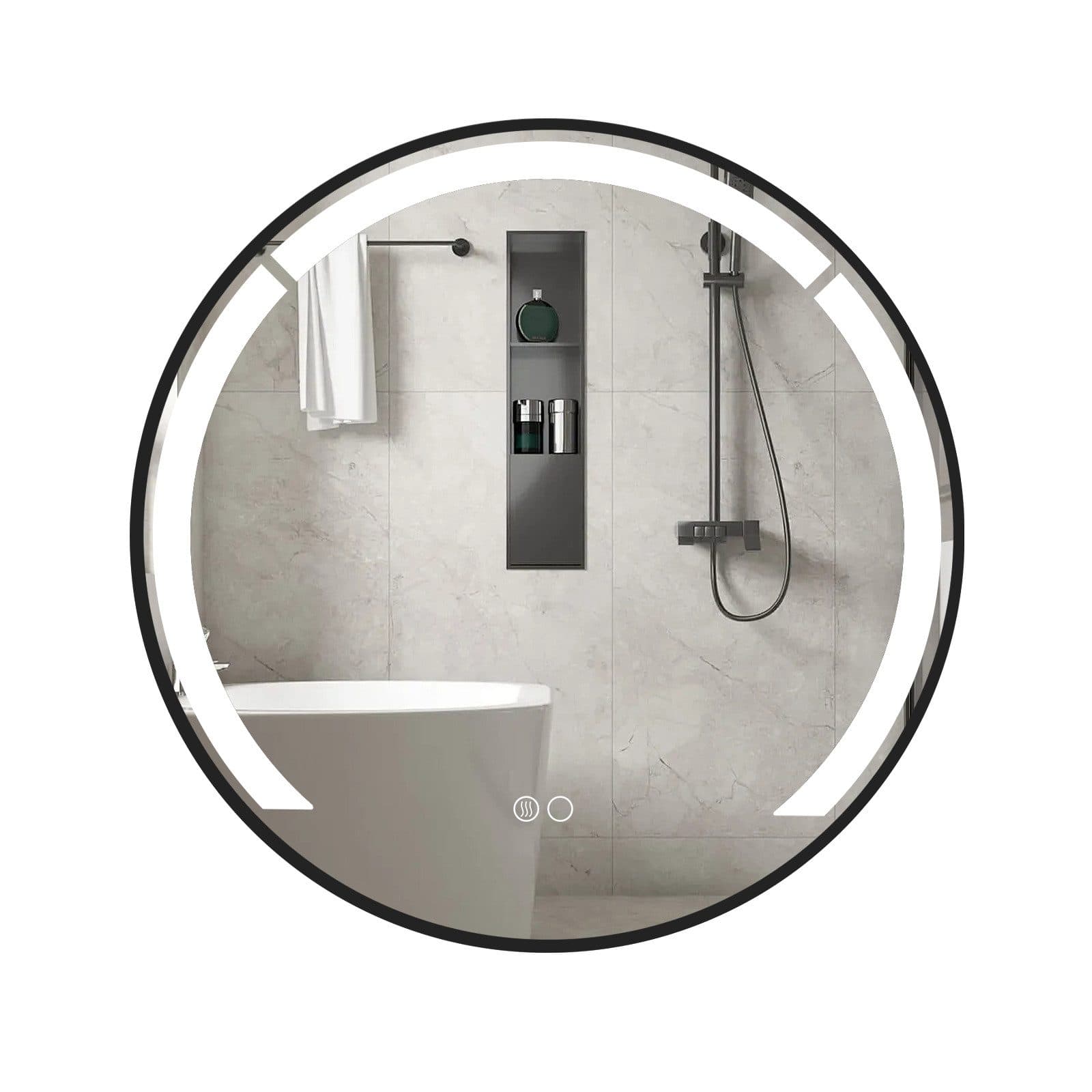 COSTWAY Badspiegel 60cm LED Anti-Beschlag - Bild 2