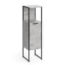 Vicco Midischrank Fyrk Beton/Schwarz 3 Fächer Badregal Bild 2