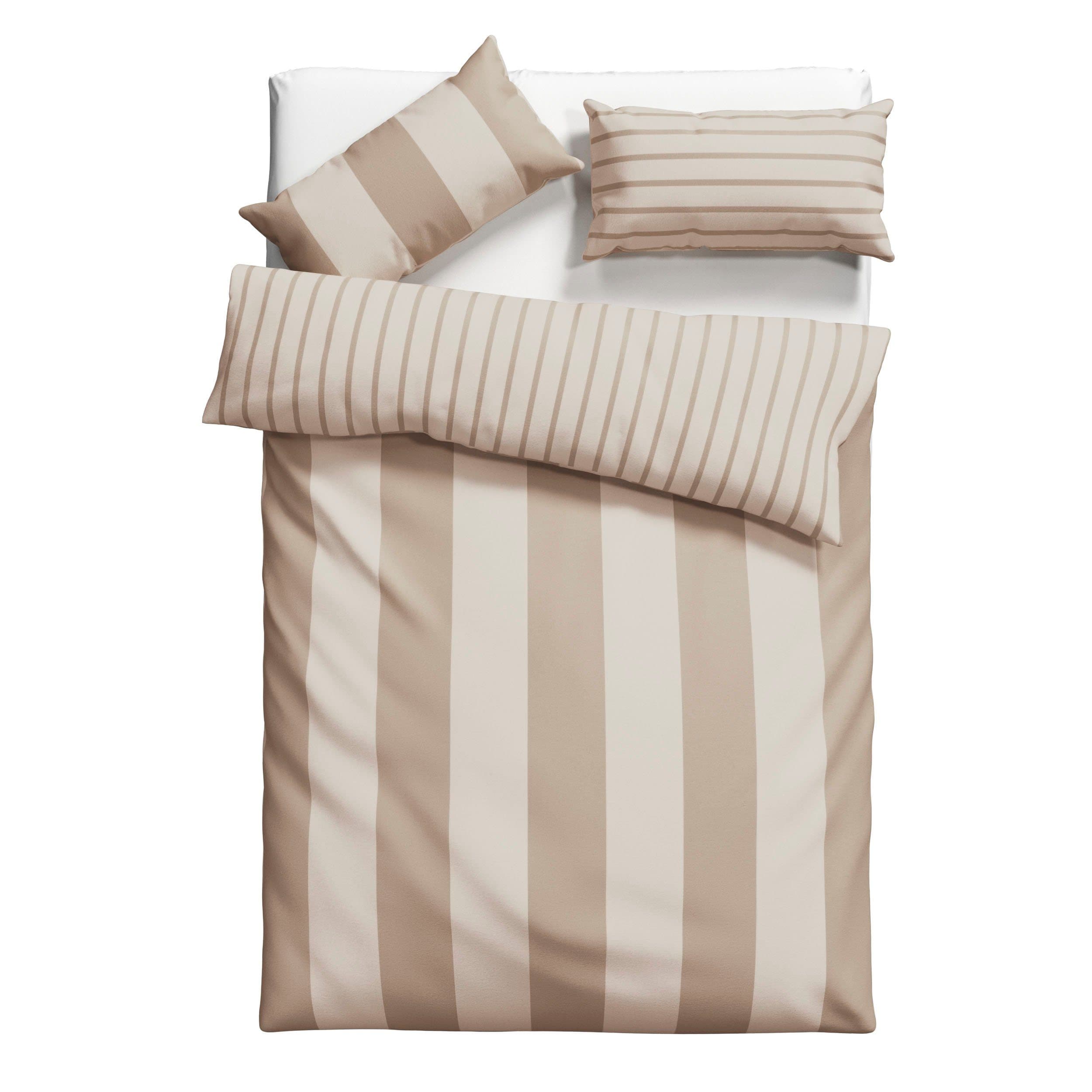 OTTO HOME Bettwäsche Sari Beige Wendebettwäsche Flanell 100% Baumwolle - Bild 2