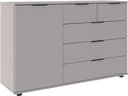 WIMEX Kombikommode Tilburg Sideboard Saharagrau mit 5 Schubladen Bild 2