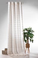 Vorhang WECKBRODT Boho Beige Leinen-Optik Ösenschal Bild 2