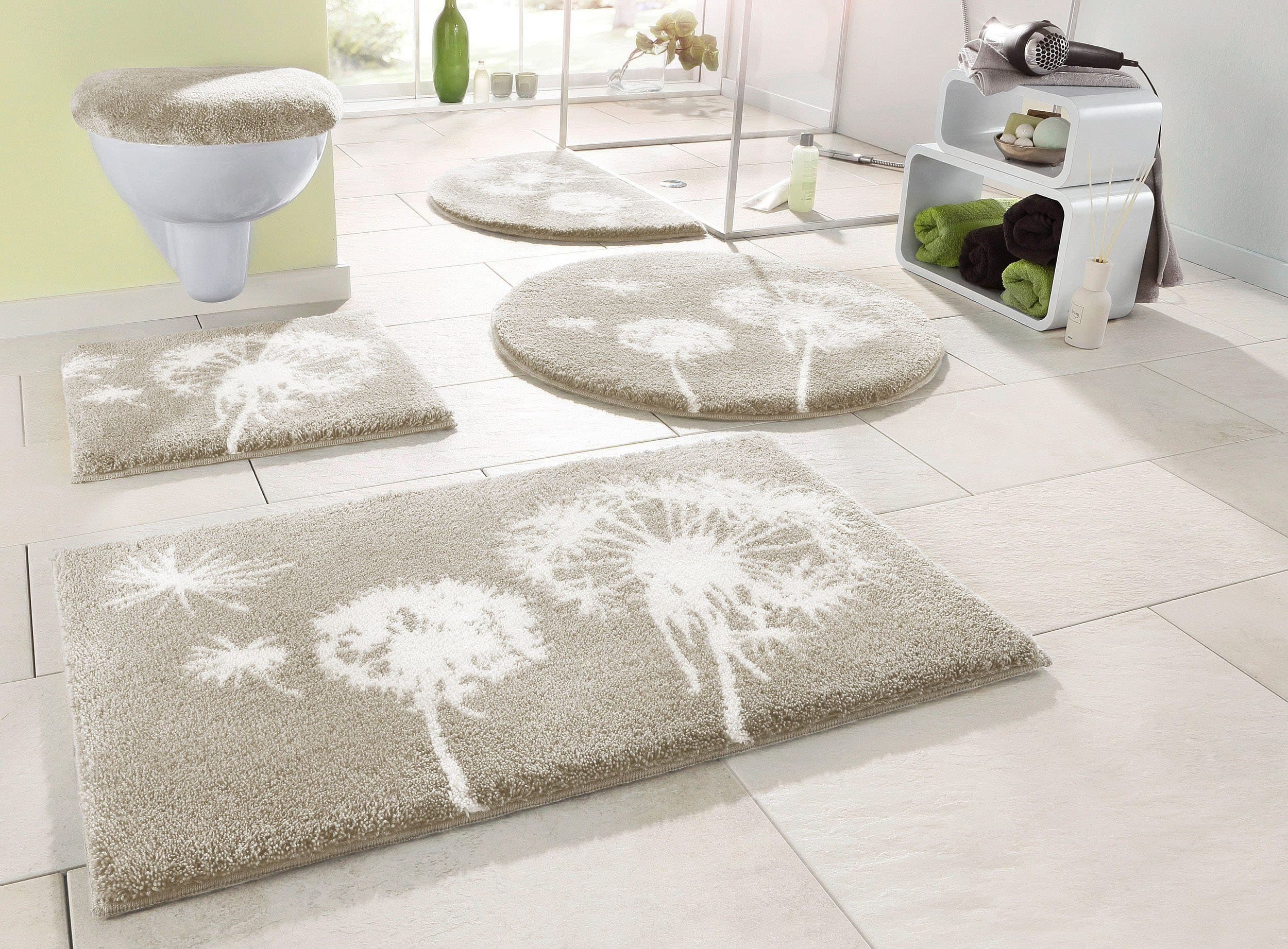 Grund Badematte Pusteblume Beige Polyacryl Rutschhemmend - Bild 2