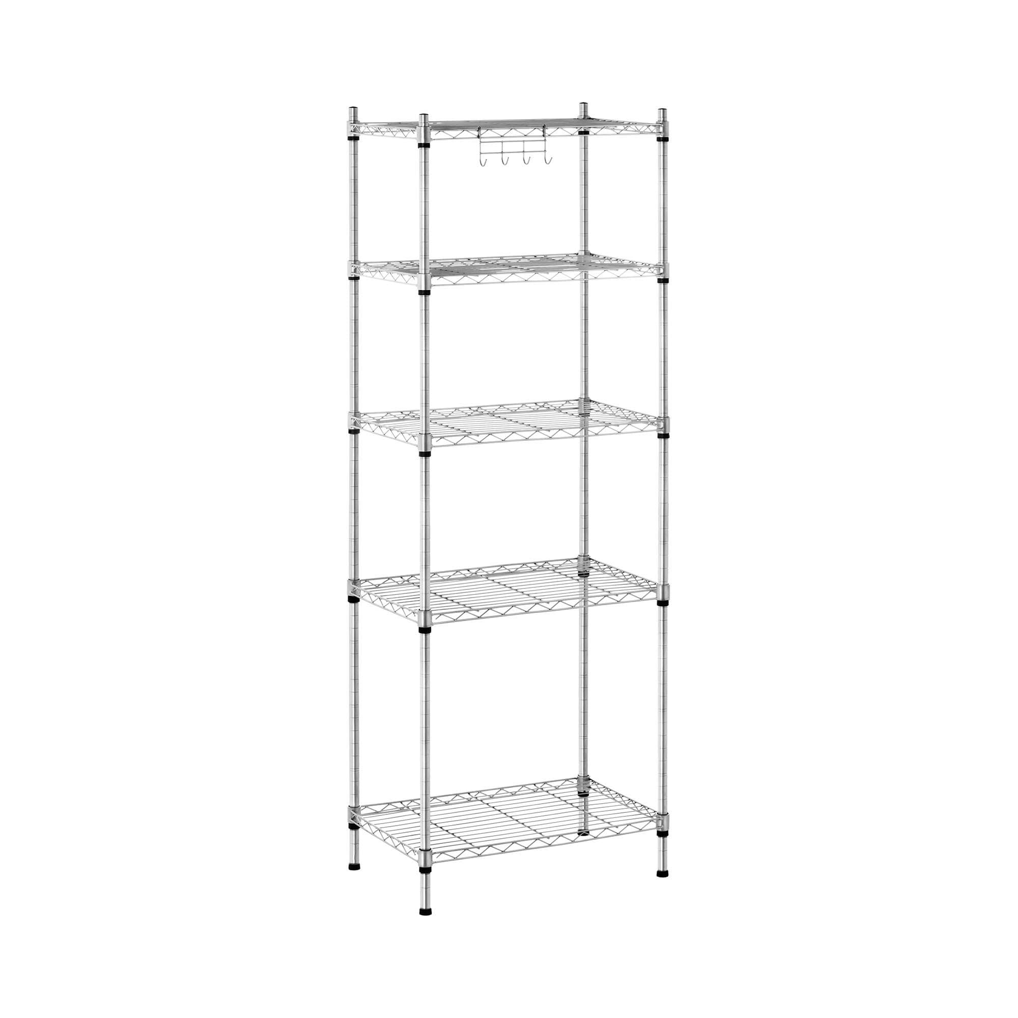 Royal Catering Standregal Metallregal Küchenregal Lastenregal 35 x 55 x 150 cm 150 kg Grau - Bild 2