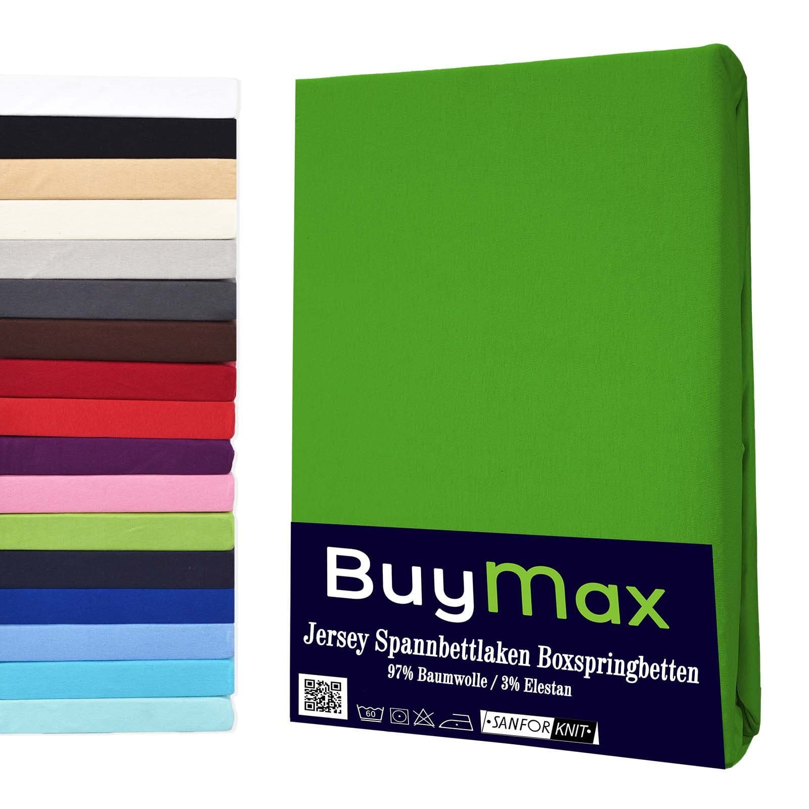 Buymax Spannbettlaken Wasserbett Jersey Rundumgummi 97% Baumwolle 3% Elasthan 40 cm Steghöhe - Bild 2