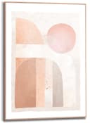 Abstraktes MDF-Poster in beige und natur Bild 2