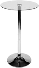 CLP Bartisch Stehtisch Rund, mit Glas-Tischplatte & Metall-Gestell Bild 2