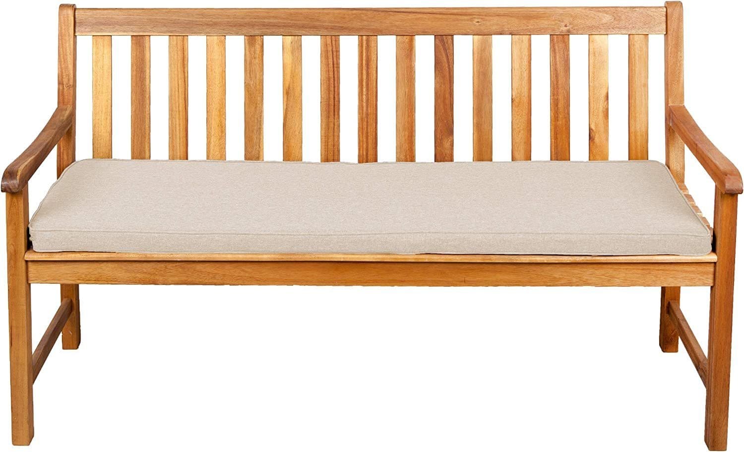 FAVRE Bankauflage Sitzkissen Creme 5cm Schaumstoff Polyester