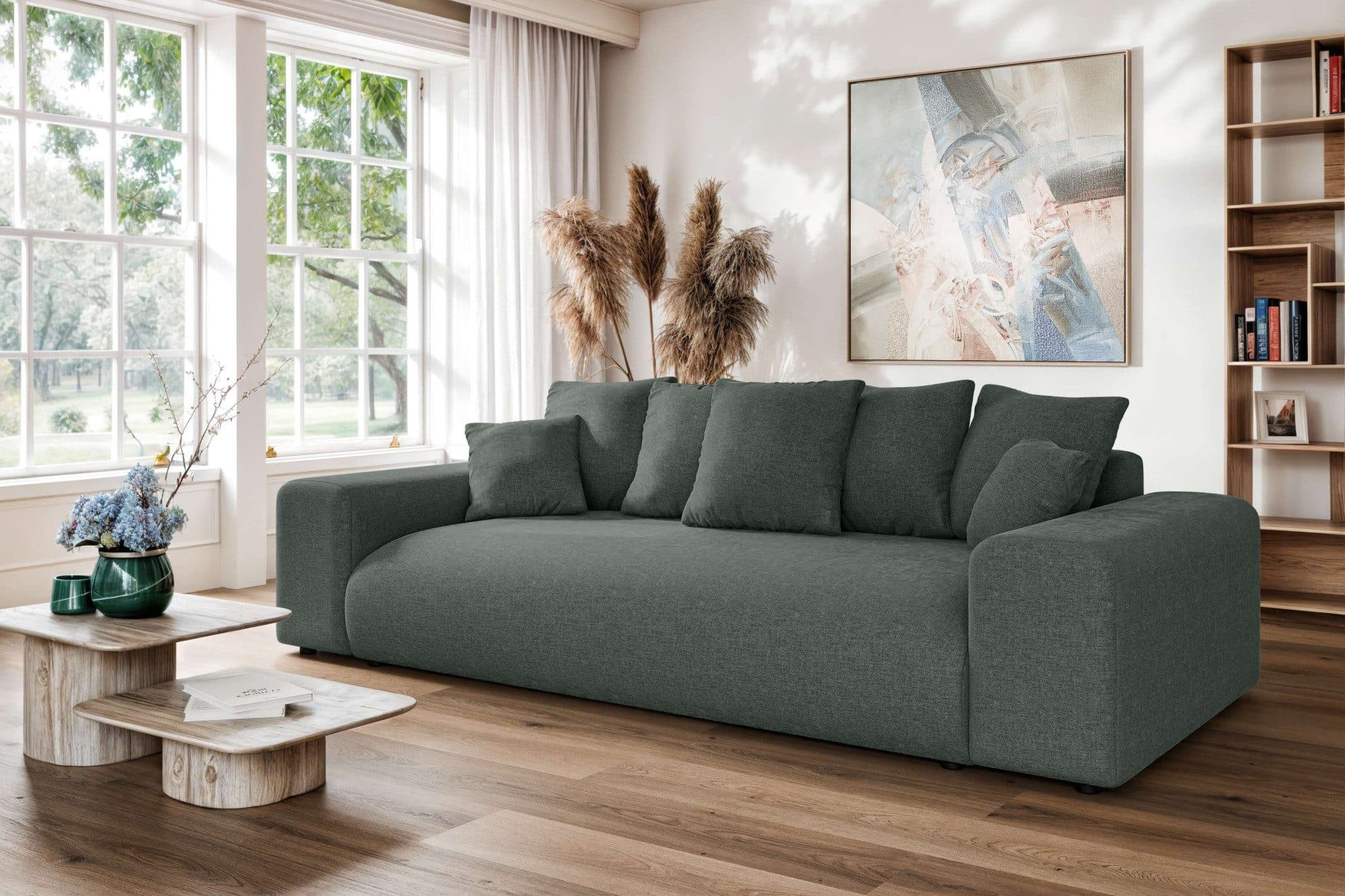 Big-Sofa HOME AFFAIRE Lakeside 3-Sitzer Schlafsofa mit Bettkasten
