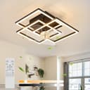 ZMH Deckenventilator mit Beleuchtung Schwarz Dimmbar Fernbedienung Bild 2