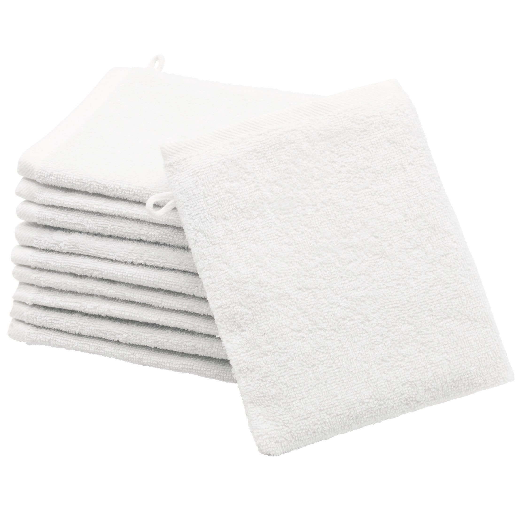 ZOLLNER Waschlappen 10er Pack 16x21 cm 100% Baumwolle Weiß - Bild 2