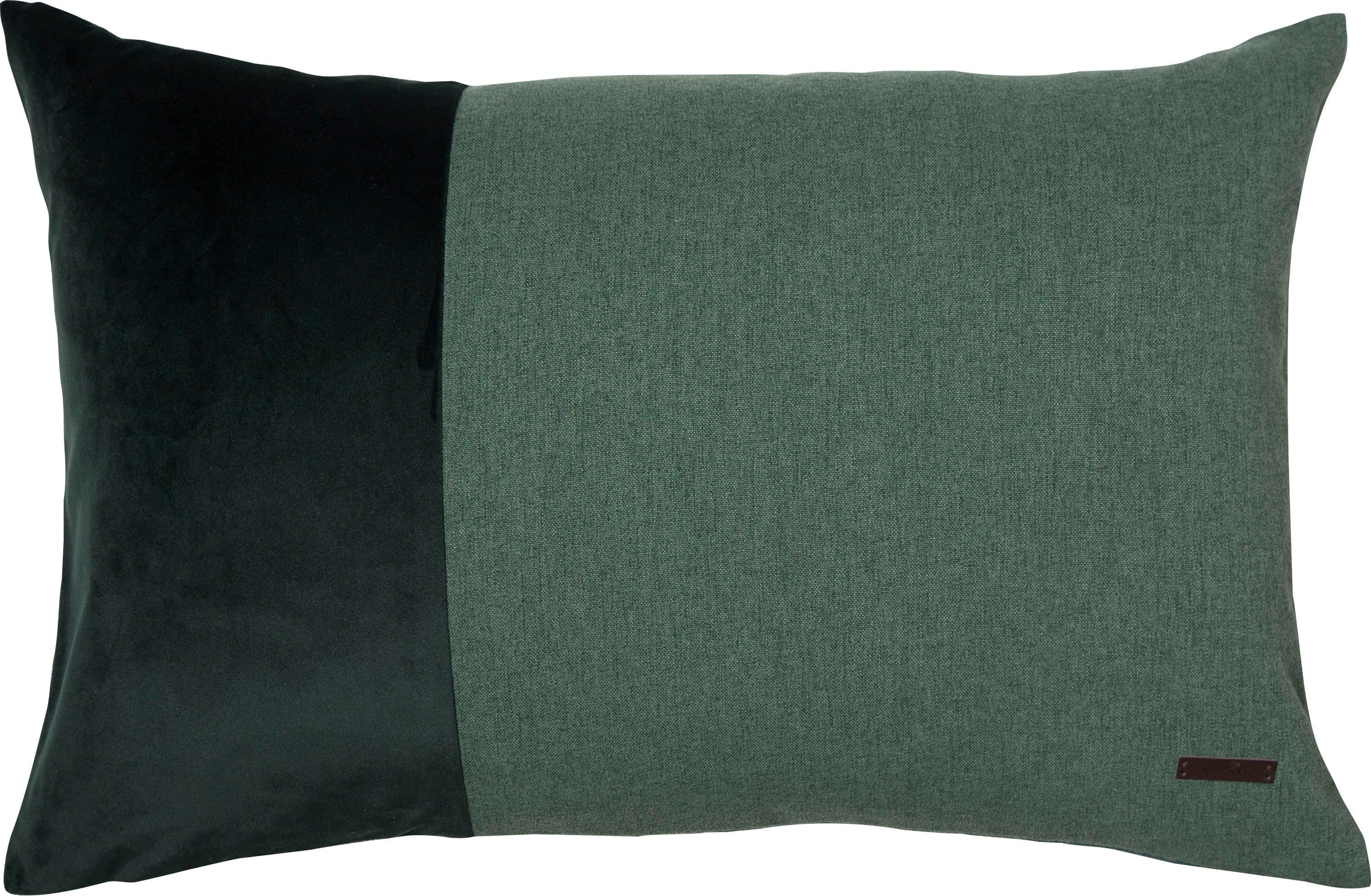 ESPRIT Dekokissen Harp Dunkelgrün Polyester Kissenhülle mit Keder - Bild 2