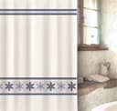 MSV Duschvorhang Cotexsa OLIMPO 180 cm Klassisches Motiv Weiß/Blau Bild 2