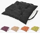 sunnypillow Bankauflage Schwarz 60x60 cm wasserabweisend Bild 2