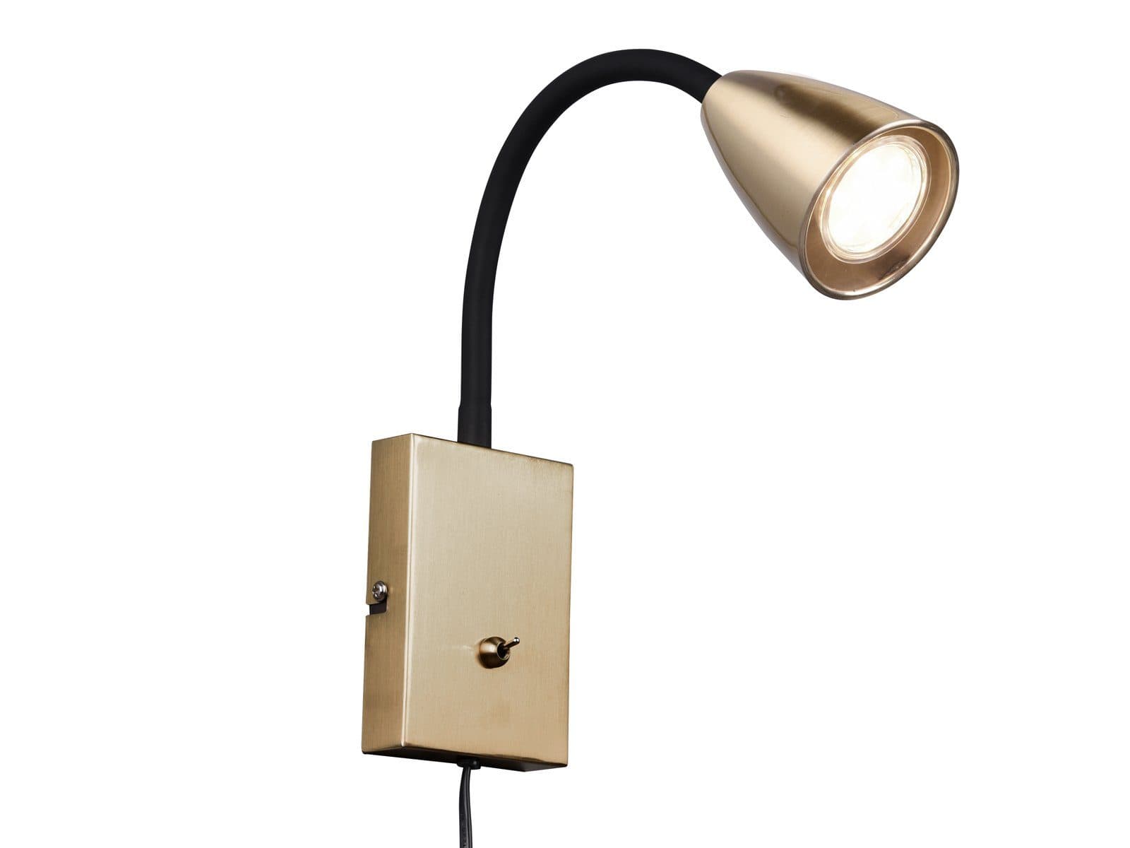 TRIO Leuchten LED Leselampe Messing Dimmbar Wandlampe - Bild 2