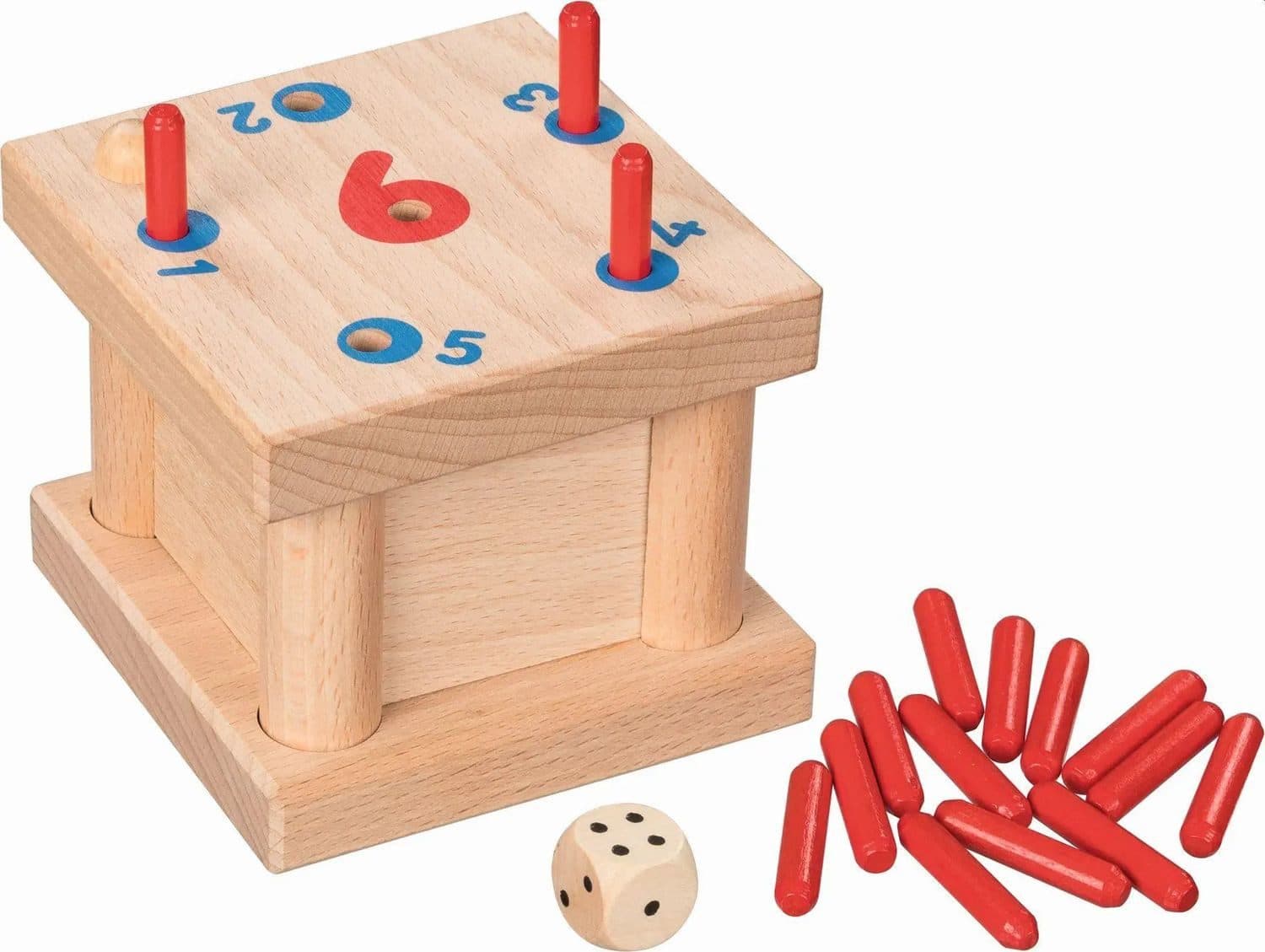 Gollnest & Kiesel Steckspiel Die verflixte 6 Bunt Made in Germany