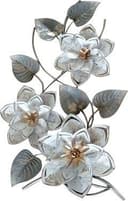 Myflair Möbel & Accessoires Wandbild Blumen Silber/Weiß Bild 2