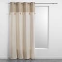 Douceur d'intérieur Vorhang Boho SULTANCURTAIN Beige mit Fransen und Ösen Bild 2